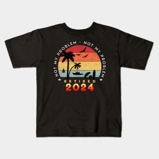 Officially Retired 2024, Funny Retired, Retirement, Retirement Gifts, Retired Est 2024, Retirement Party Kids T-Shirt